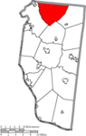 Map of Clermont County Ohio Highlighting Goshen Township